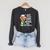 Book Lover Shirt Kids Panda Lover Book Reading Raglan Sleeve Sweatshirt Dark Grey Heather