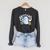 Book Reading Lover Halloween Ghost Librarian Reading Club Raglan Sleeve Sweatshirt Dark Grey Heather