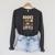 Books Are My Happy Place Raglan Sleeve Sweatshirt Dark Grey Heather