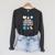 Booktrovert Introvert Reader Library Card Coffee Books Raglan Sleeve Sweatshirt Dark Grey Heather