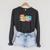 Bookworm Reading Hamster Books Raglan Sleeve Sweatshirt Dark Grey Heather
