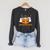 Booooks Ghost Boo Read Books Library Teacher Halloween Cute Raglan Sleeve Sweatshirt Dark Grey Heather