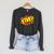 Boy Five Superhero Comic Book Hero 5th Birthday Boy 5 Years Raglan Sleeve Sweatshirt Dark Grey Heather