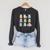 Bunny Reading Books Easter Day Teacher Librarian Book Women Raglan Sleeve Sweatshirt Dark Grey Heather