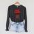 Capital Karl Marx Vintage Book Cover Raglan Sleeve Sweatshirt Dark Grey Heather