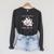 Cat & Book Lover Easily Distracted By Cats And Books For Men Women Kids Raglan Sleeve Sweatshirt Dark Grey Heather