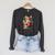 Cat Reading A Book Men Women Kids Raglan Sleeve Sweatshirt Dark Grey Heather