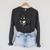 Cat Reading a Book Nerd Kitty Bookworm Raglan Sleeve Sweatshirt Dark Grey Heather