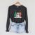 Christmas Tree Snowman Reindeer Book Stack Tee Librarian Raglan Sleeve Sweatshirt Dark Grey Heather