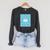 Classic Sky Blue Composition Book School Book Teachers Raglan Sleeve Sweatshirt Dark Grey Heather