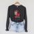 Clifford The Big Red Dog Let's Read Together Vintage Book Raglan Sleeve Sweatshirt Dark Grey Heather