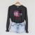 I Closed My Book To Be Here Fall Pumpkin Raglan Sleeve Sweatshirt Dark Grey Heather