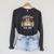 I Closed My Book To Be Here Reader Retro Vintage Raglan Sleeve Sweatshirt Dark Grey Heather