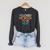 I Closed My Book To Be Here Sarcastic Raglan Sleeve Sweatshirt Dark Grey Heather