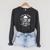 Coffee Skeleton I Like My Books Spicy And My Coffee ICY Raglan Sleeve Sweatshirt Dark Grey Heather