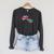 Comic Book POW Shirt BOOM Retro Superhero Costume Raglan Sleeve Sweatshirt Dark Grey Heather