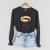 Comic Book Swear Bubble Pop Art Explosion Humor Raglan Sleeve Sweatshirt Dark Grey Heather