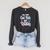 All The Cool Kids Are Reading Book Vintage Retro Sunset Raglan Sleeve Sweatshirt Dark Grey Heather