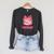 Coquette Bow All Booked For Valentine Book Lover Bookish Raglan Sleeve Sweatshirt Dark Grey Heather
