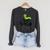 Cute Book Worm Reading Lovers Raglan Sleeve Sweatshirt Dark Grey Heather