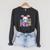 Cute Bunny Reader Rabbit Book Lover Reading Raglan Sleeve Sweatshirt Dark Grey Heather