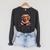 Cute Dog Golden Retriever Reading Book Raglan Sleeve Sweatshirt Dark Grey Heather