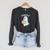 Cute Ghost Book Reading Halloween Teacher Top Men Women Kids Raglan Sleeve Sweatshirt Dark Grey Heather
