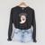 Cute Ghost Book Reading Halloween Teacher Top Raglan Sleeve Sweatshirt Dark Grey Heather
