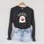 Cute Ghost Reading Book Booooks Teacher Halloween School Kid Raglan Sleeve Sweatshirt Dark Grey Heather