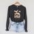 Cute Ghosts Reading Books Smart Book Lover Halloween Raglan Sleeve Sweatshirt Dark Grey Heather
