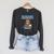 Cute Owl Reading Book Lover Positive Saying Raglan Sleeve Sweatshirt Dark Grey Heather