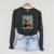 Cute Sloth Reading Book School Librarian Teacher Student Raglan Sleeve Sweatshirt Dark Grey Heather