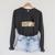 Dark Academia Aesthetic Raven Crow Soft Grunge Books Raglan Sleeve Sweatshirt Dark Grey Heather