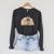 Dark Romance Girly Book Raglan Sleeve Sweatshirt Dark Grey Heather