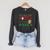Dear Santa Just Bring Books Lover Librarian Book Worm Xmas Raglan Sleeve Sweatshirt Dark Grey Heather