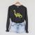 Dinosaur Librarian Book Lover Reading Brontosaurus Raglan Sleeve Sweatshirt Dark Grey Heather