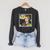 Dirty Hoes Garden Society Comic Book Style Women Raglan Sleeve Sweatshirt Dark Grey Heather