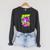 Disney The Jungle Book Baloo Jungle Boogie Poster Raglan Sleeve Sweatshirt Dark Grey Heather