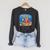 Dive Into a Good Book Reading Pun Raglan Sleeve Sweatshirt Dark Grey Heather