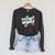 DOAWK Colorful Team Wimpy Sticker Collage Book Series Raglan Sleeve Sweatshirt Dark Grey Heather
