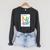 Dr Seuss ABC Book Cover Raglan Sleeve Sweatshirt Dark Grey Heather