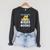 Easily Distracted By Birds And Books Raglan Sleeve Sweatshirt Dark Grey Heather