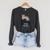 Easily Distracted By Cats And Books For Cat Lovers Men Women Kids Raglan Sleeve Sweatshirt Dark Grey Heather
