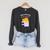 Easily Distracted Cats And Books Cute Cat Book Lover Raglan Sleeve Sweatshirt Dark Grey Heather