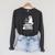 Easily Distracted Cats Coffee And Books Raglan Sleeve Sweatshirt Dark Grey Heather