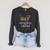 Easily Distracted By Dogs & Books Raglan Sleeve Sweatshirt Dark Grey Heather