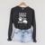 Easily Distracted By Dogs Books Reader Saying Raglan Sleeve Sweatshirt Dark Grey Heather