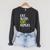 Eat Sleep Edit Repeat Editor Editing Video Film Book Raglan Sleeve Sweatshirt Dark Grey Heather