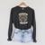 Education Is Freedom Knowledge Power MotivationBook Lover Raglan Sleeve Sweatshirt Dark Grey Heather