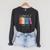 Equality Flower Books Equal Rights Social Justice Feminist Raglan Sleeve Sweatshirt Dark Grey Heather